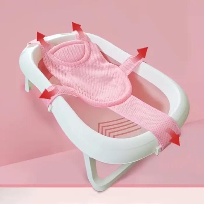 Siège de baignoire pour bébé support de bain en polymères coussin d'air de douche lit antidérapant sécurité pour nouveau né occasions spéciales pour bébé