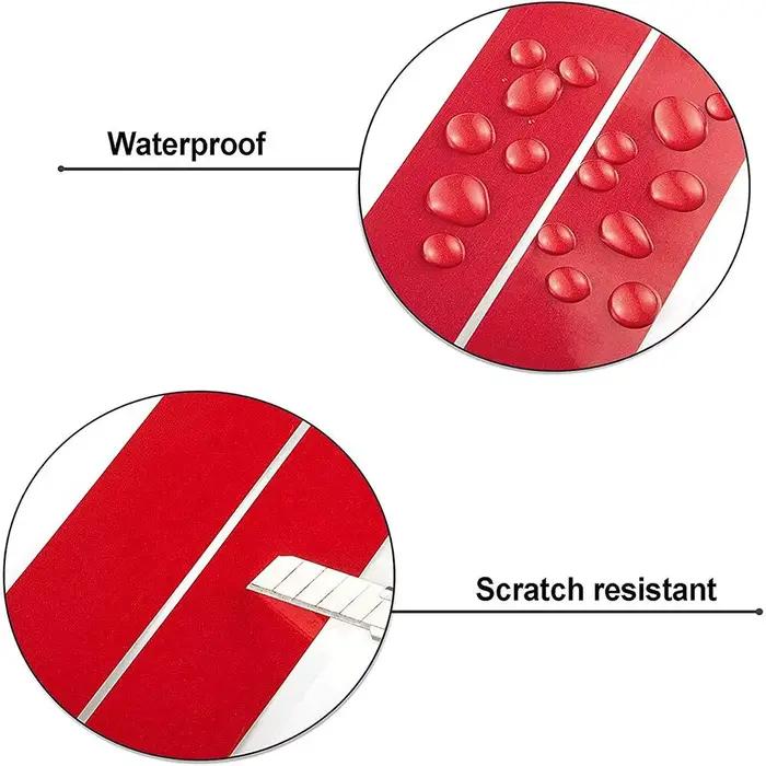 Autocollant universel étanche pour moto avec flèches, pâte flash, degré d'huile, autocollant de coul