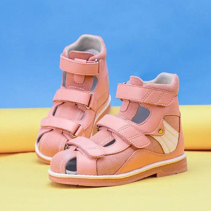 Sandales correctrices orthopédiques pour enfants, chaussures orthopédiques à fleurs pour filles, cha