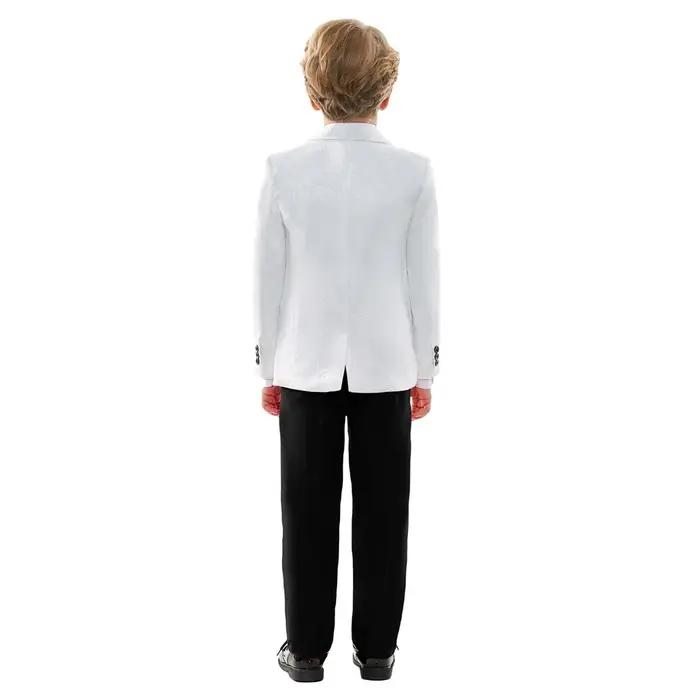 Ensemble de Costume de mariage classique pour garçons, costumes de smoking ajustés, Blazer, gilet, p