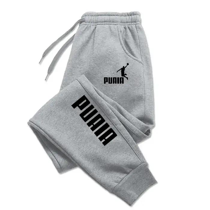 PUAIA-Pantalon de dehors Imprimé pour Homme, Jogging, Fitness, Aadt Fit, Vêtements Solides, Tenue de
