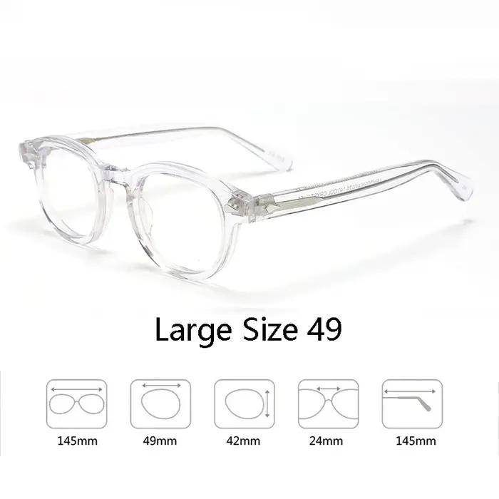 Monture de lunettes optiques pour homme et femme, style Lemtosh, lunettes Johnny Depp, monture en ac