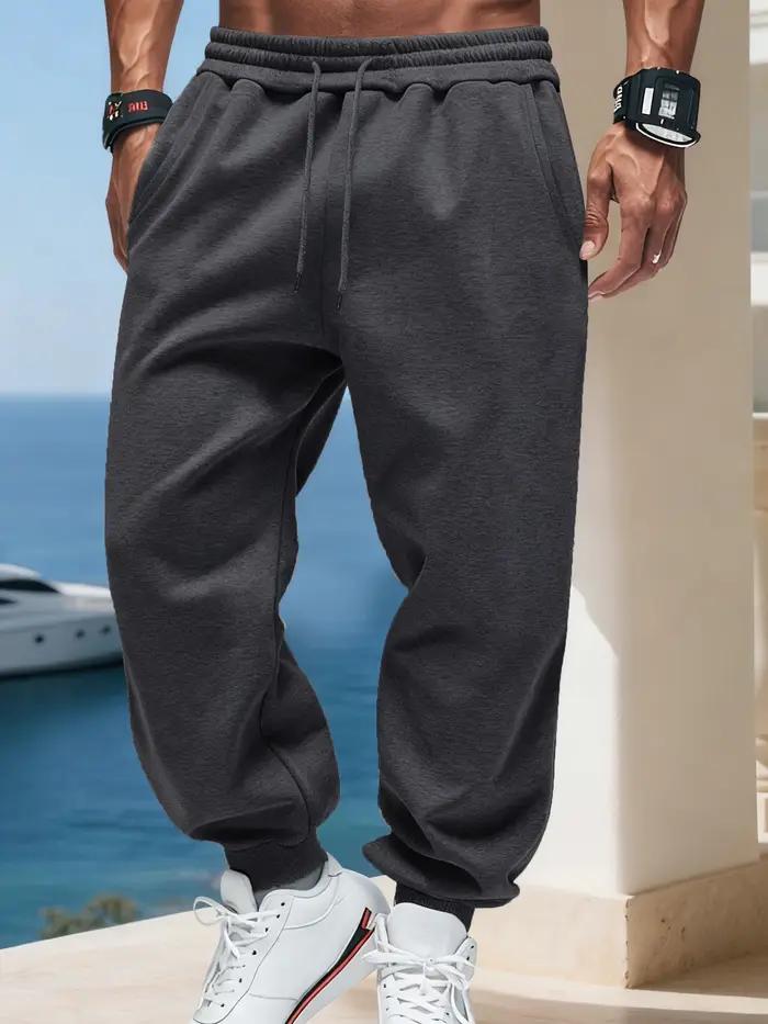 Homme automne polaire pantalons de sport cordon décontracté pantalons longs confortable rue Britches