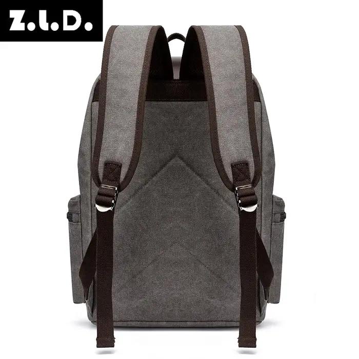 Sac à dos vintage en toile rétro pour homme, grande capacité 20-35L, sac antivol résistant à l'usure