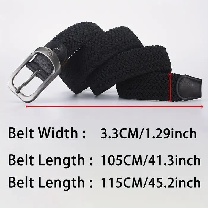Ceinture élastique tissée décontractée pour hommes et femmes, ceinture de sport de plein air, pas be