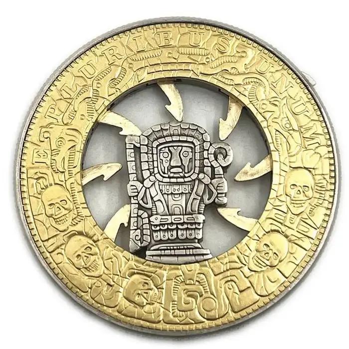 Mécanisme mobile pièce Hobo Nickel 'pièce de serrage' Morgan Dollar romain booze pièce magique cadea