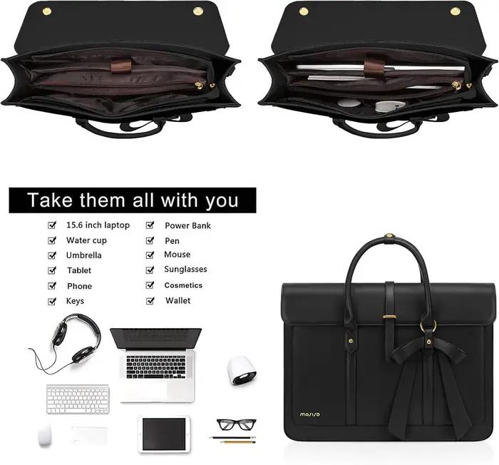 MOSISO sac fourre-tout pour femme pour MacBook Air Pro M3 13.3-17.3 pouces ordinateur portable en cu