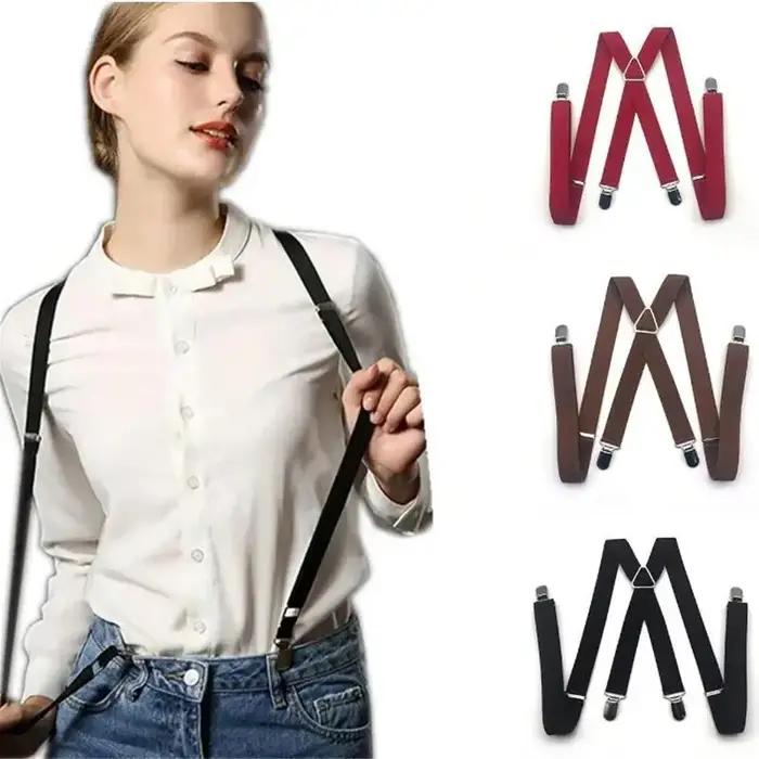 Bretelles de travail robustes pour hommes, élastiques réglables, pour pantalons, ceinture, bretelles