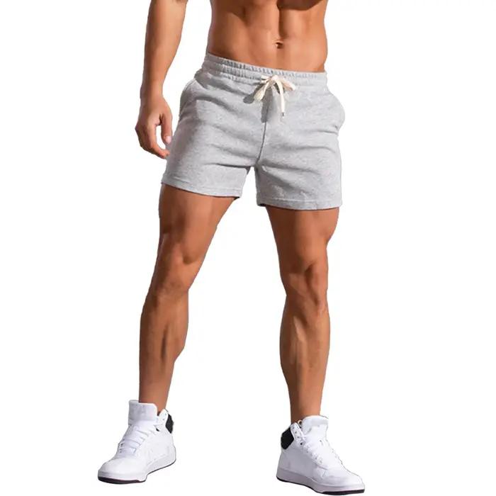 Shorts pour hommes été casual respirant cordon pantalon court couleur unie Boardshorts Joggers sport