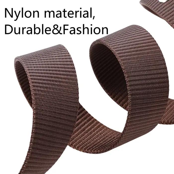 Ceinture à boucle ardillon pour hommes, ceinture en toile, ceinture en Nylon à la mode, ceinture en