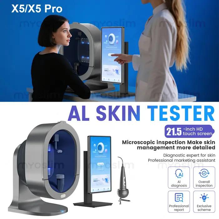 Analyseur Facial Numérique 3D Magic Mirror X5 AI, Analyseur de Peau Intelligent, Détecteur de Santé