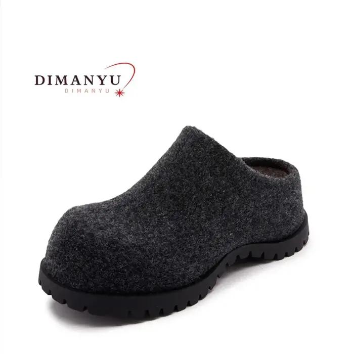 Chaussons d'extérieur pour femmes automne-hiver 2026, nouvelles pantoufles compensées à plateforme,