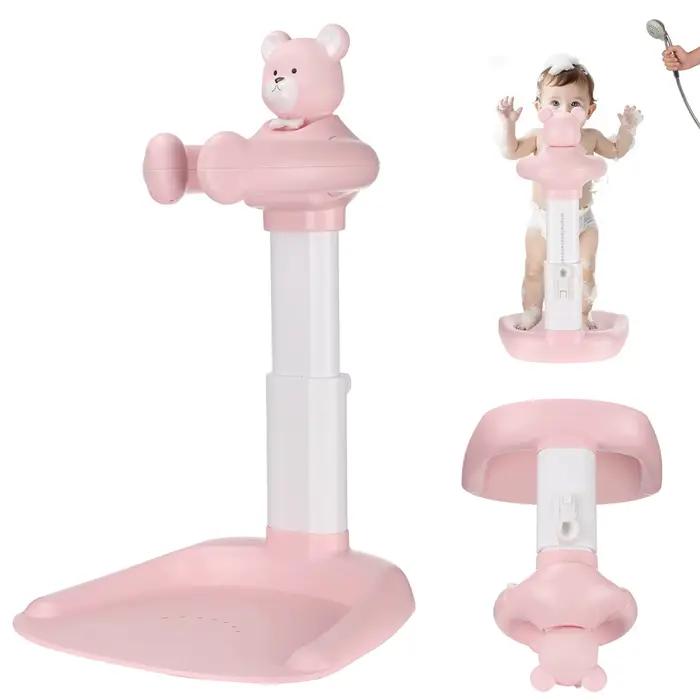 Support de bain pour bébé, Assistant de bain pour bébé, Support de bain avec hauteur et accoudoir ré