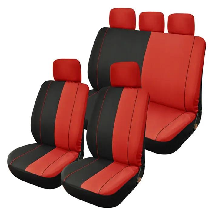 Housse de siège de voiture universelle 5 sièges en cuir synthétique pour berlines et SUV adapté pour Honda Toyota Nissan Mitsubishi Ford confort luxe protection antibactérienne