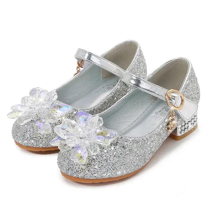 Chaussures pour enfants à fleurs plage princesse fille chaussures pour enfants paillettes chaussures