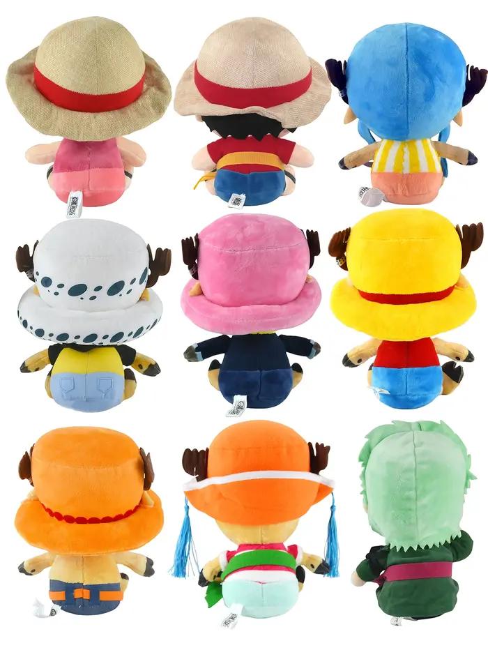 Jouets en peluche anime japonais Luffy Chopper Zoro personnages mignons cadeaux d'anniversaire Noël occasions spéciales enfants adolescents