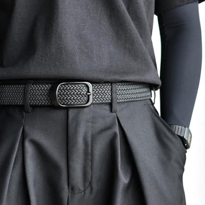 Ceinture de tissage ceinture à la mode pour hommes pour jeunes adultes ceinture de pantalon en toile