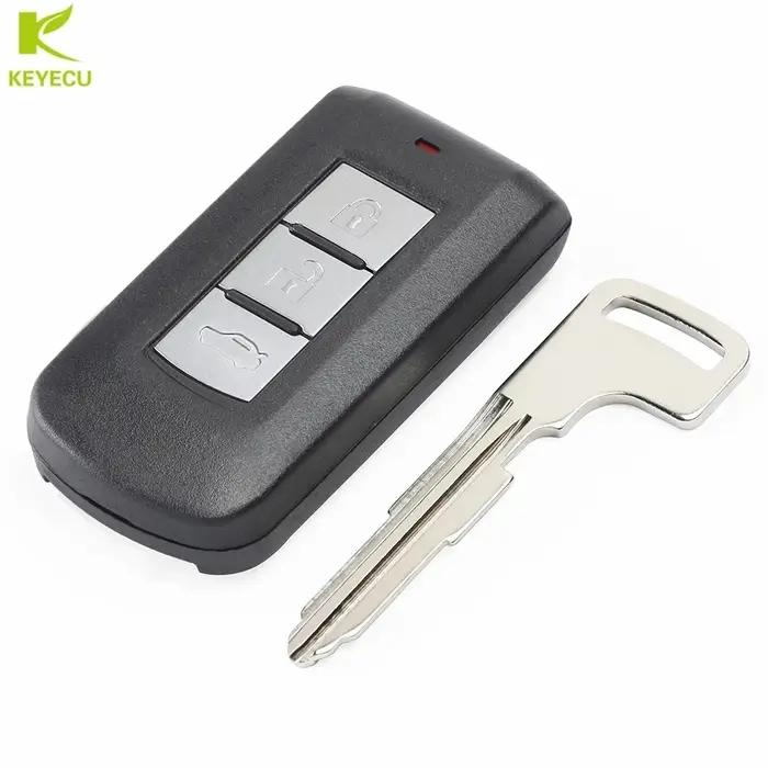 Clé télécommande intelligente de remplacement KEYECU, 3 boutons, 434MHz, transpondeur ID47, pour Mit