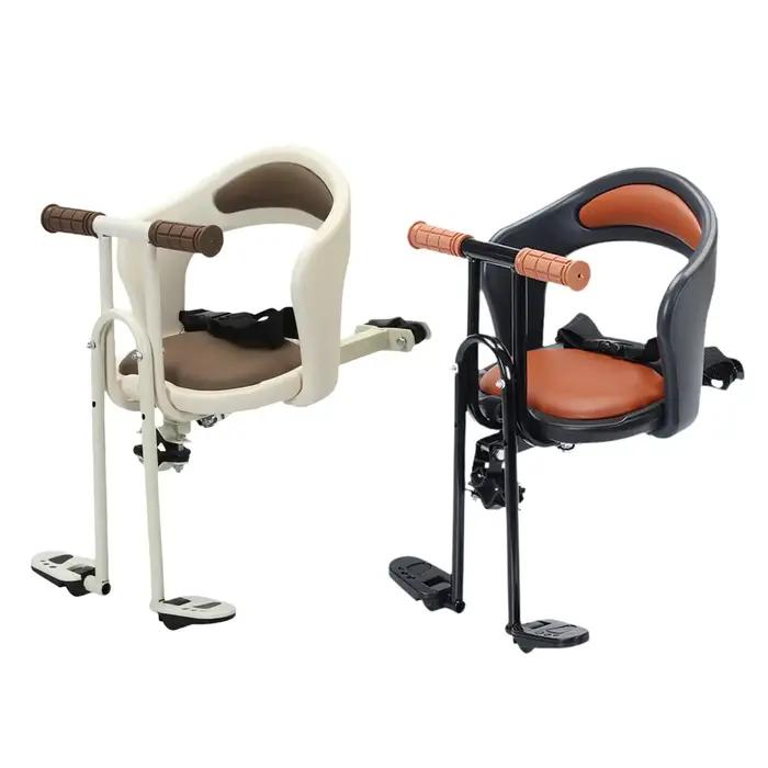 Siège de vélo pour enfant portable antidérapant avec repose-pieds réglables pour vélos de route et de montagne confortables et sécurisés pour les familles
