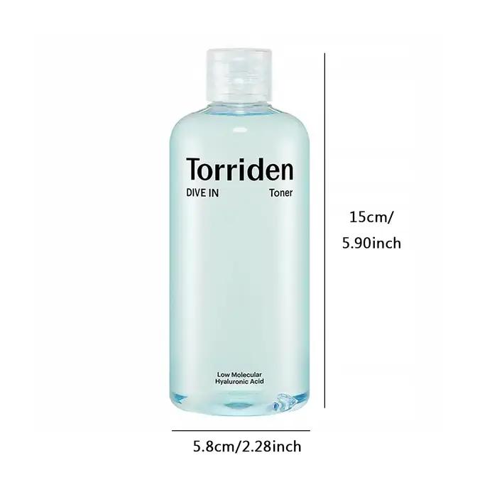 Torriden Dive dans un tonique à faible teneur en acide hyaluronique moléculaire 300 ml, hautement fl