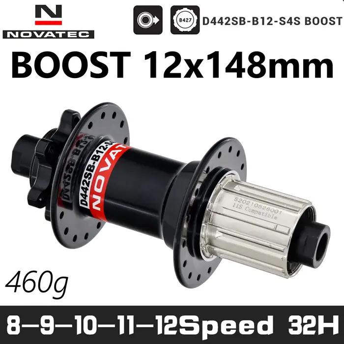 Novatec D442SB-B12 Boost 148mm x 12mm axe traversant 142x12mm 32 trous 6 boulons arrière XD Micro mo