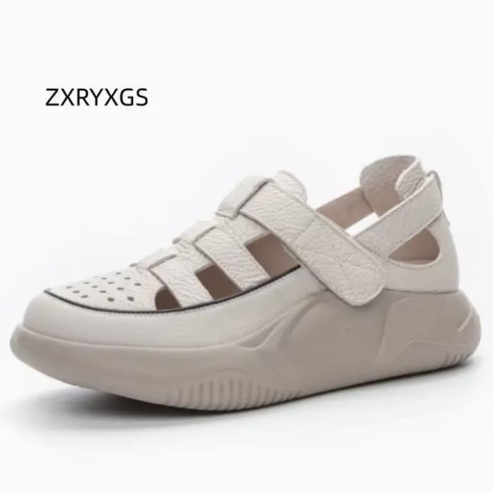 ZXRYXGS 2025 nouvelles baskets d'été sandales femmes maille chaussures décontractées respirantes plate-forme