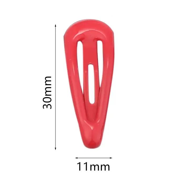 Pinces à cheveux BB colorées pour filles, 30 pièces, 3cm, épingle à cheveux en forme de goutte d'eau