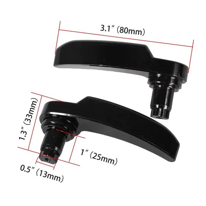 Kit de loquet de sac de selle noir de haute qualité, 2 pièces, pour Harley Davidson Electra Glide, S