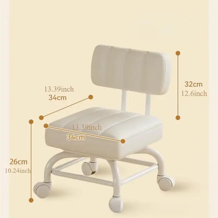 Petit tabouret dossier roue universelle tabouret souple canapé pour enfants Table basse petite chais