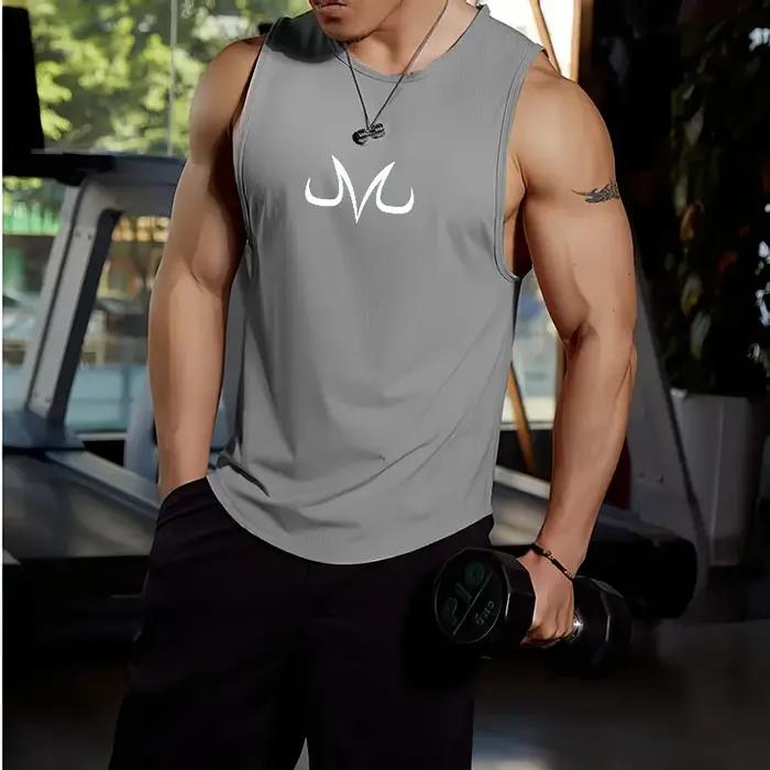 Chemise de fitness sans manches pour hommes, anime M, sport, loisirs, jogging, séchage rapide, vêtem