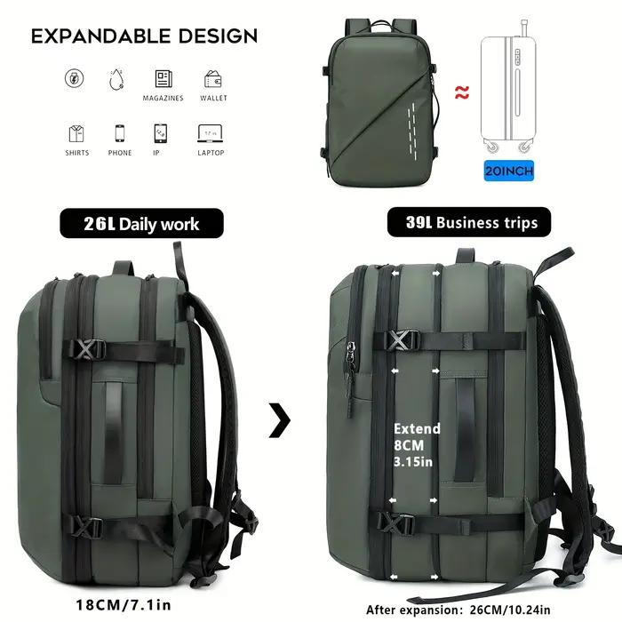 Sac à dos de compression sous vide à la mode de grande capacité, sac à dos d'ordinateur, sac à dos d