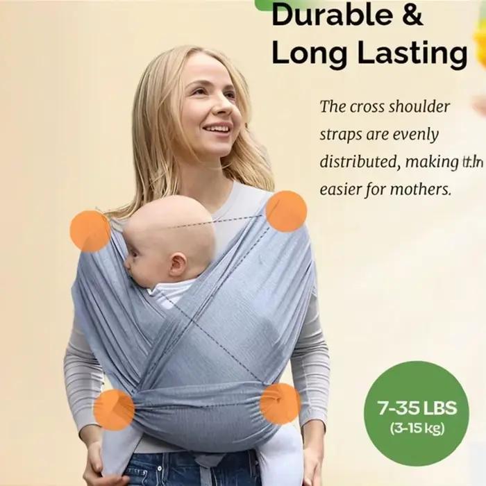 Sac à dos ergonomique pour bébé, écharpe pour nouveau-né avec sangles de sac à dos, Support en forme