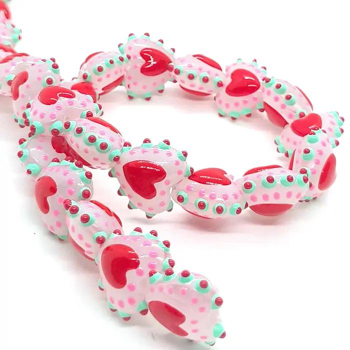 Perle de verre au chalumeau de couleur assortie à tout, 4 ou 8 pièces, 16mm, pour la fabrication de