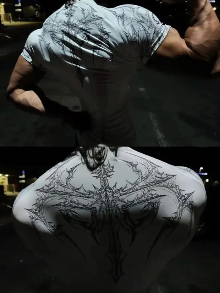 T-shirt de gymnastique pour hommes, haute élasticité et séchage rapide, haut d'entraînement de muscu