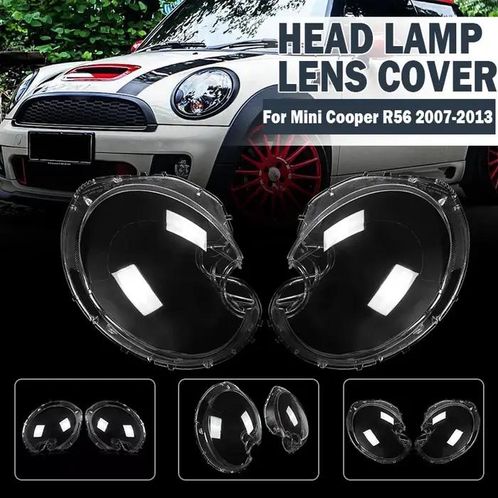 Couvercle de lentille propre pour phare, coque d'abat-jour adaptée à MINI R56 2007 – 2015 Cooper S,