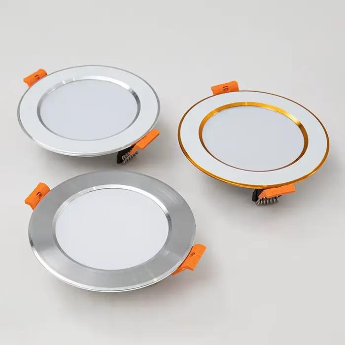 Dimmable 10 pièces LED Downlight 220V 110V 3 couleurs gradation 5W 7W 9W 12W 15W encastré dans LED p