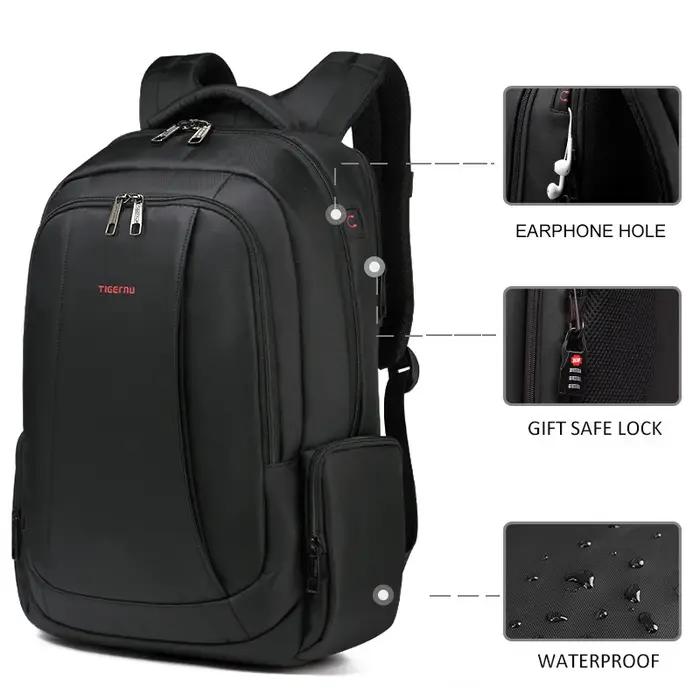 Tigernu sac à dos en Nylon imperméable femme hommes sac à dos pour 15.6 ordinateur portable sac pour