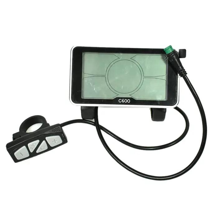 Écran d'affichage de vélo électrique avec connecteur étanche, LCD Cfemale, grand écran de 4 pouces,