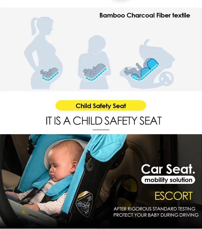 Poussette bébé, poussette bébé 4-en-1, poussette bébé 3-en-1, siège auto, poussette bébé légère