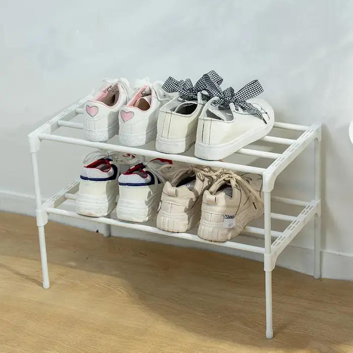 Armoire à chaussures domestique 2 couches, anti-poussière, épais, Durable, pour salon, pantoufles, b
