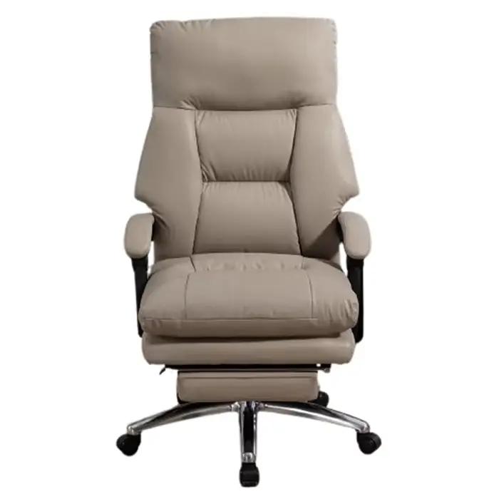 Chaise de bureau ergonomique moderne en cuir inclinable pour hommes et femmes luxe et confort mobilier de bureau occasions spéciales