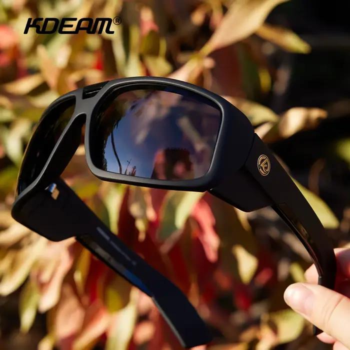 KDEAM Muscle Car Styling et performances sérieuses lunettes de soleil polarisées pour hommes lunette