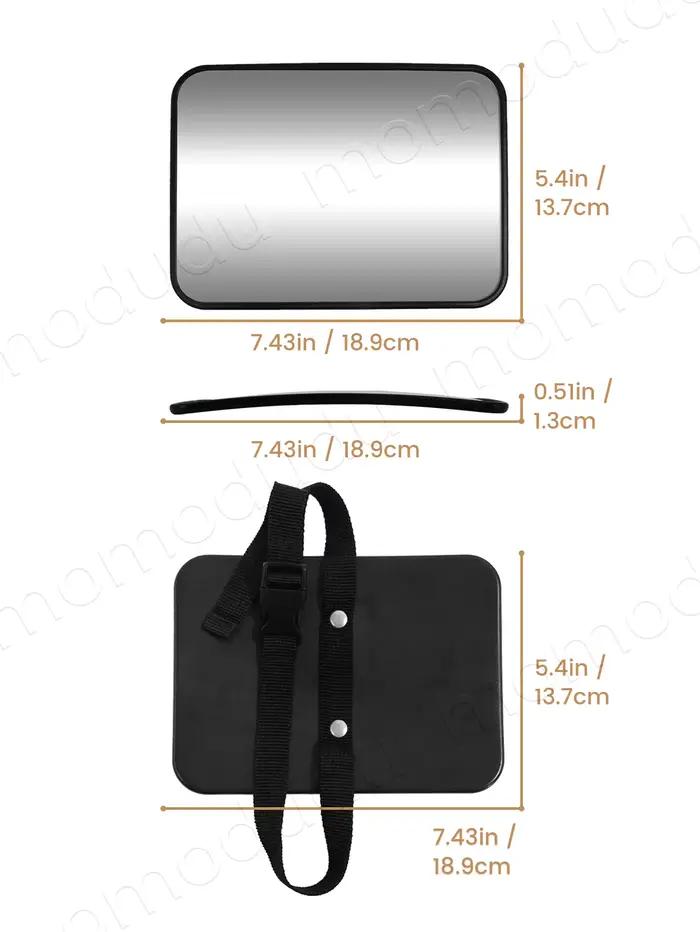 Rétroviseur de voiture pour bébé incassable, miroir arrière pour bébé, vue claire en cristal plus la