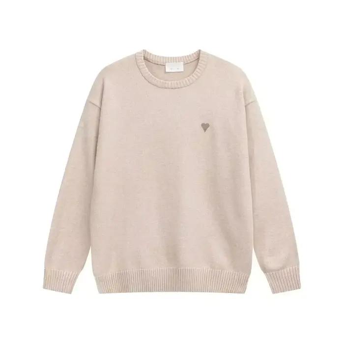 Sweat-shirt décontracté en coton brodé en forme de cœur, pour femmes et hommes, collection automne,