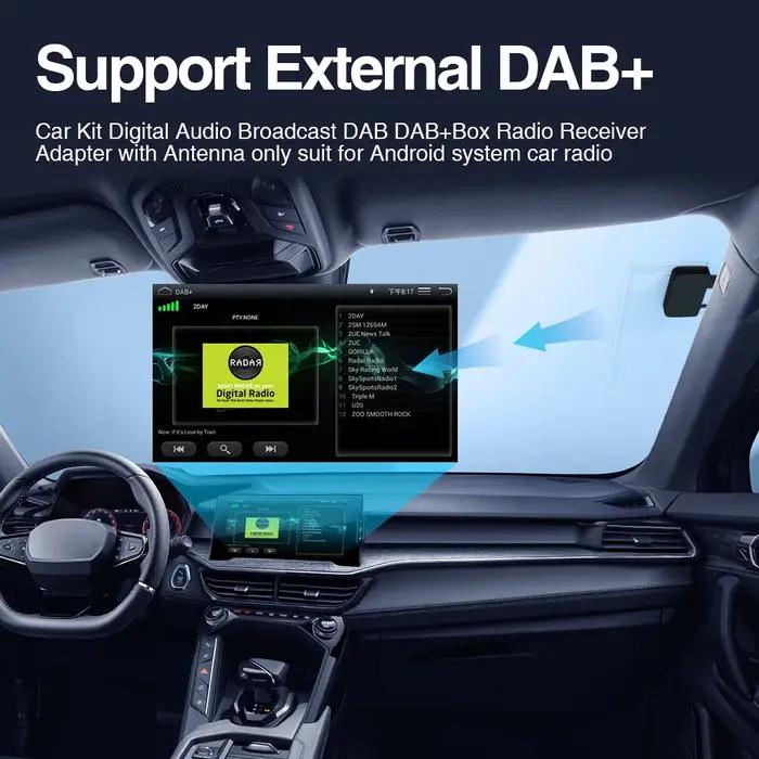 Antenne DAB pour système Android, autoradio, adaptateur USB, stéréo DAB +, récepteur, lecteur, prise