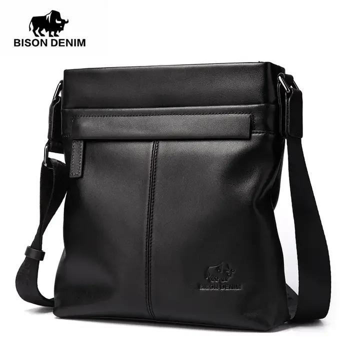 Bagressions DENIM-Sac à Bandoulière en Cuir group pour Homme, Sacs Messenger Décontractés, Cuir de V