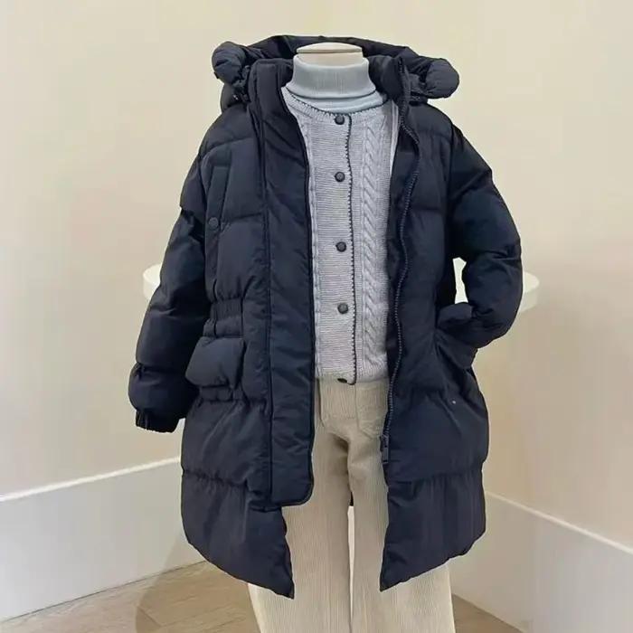 Pré-vente 2025 hiver BP bébé filles manteau rembourré avec doublure semblable à de la fourrure veste
