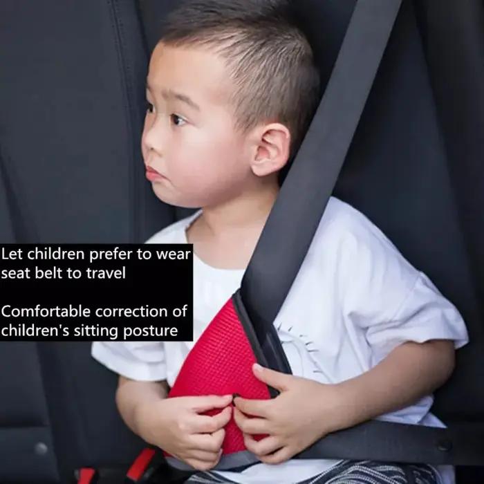 Ceinture de sécurité triangulaire pour enfants confortable et sûre pour usage quotidien et occasions spéciales en voiture
