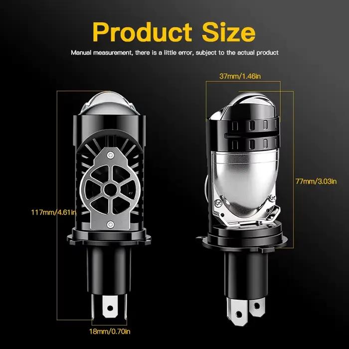 Pour Yamaha FZ6N Moto H4 lentille LED phare rénovation accessoires feux de croisement café Racer End
