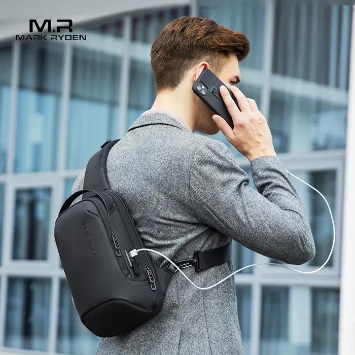 Mark Ryden sac à bandoulière pour hommes sac de poitrine de sport hydrofuge sacs